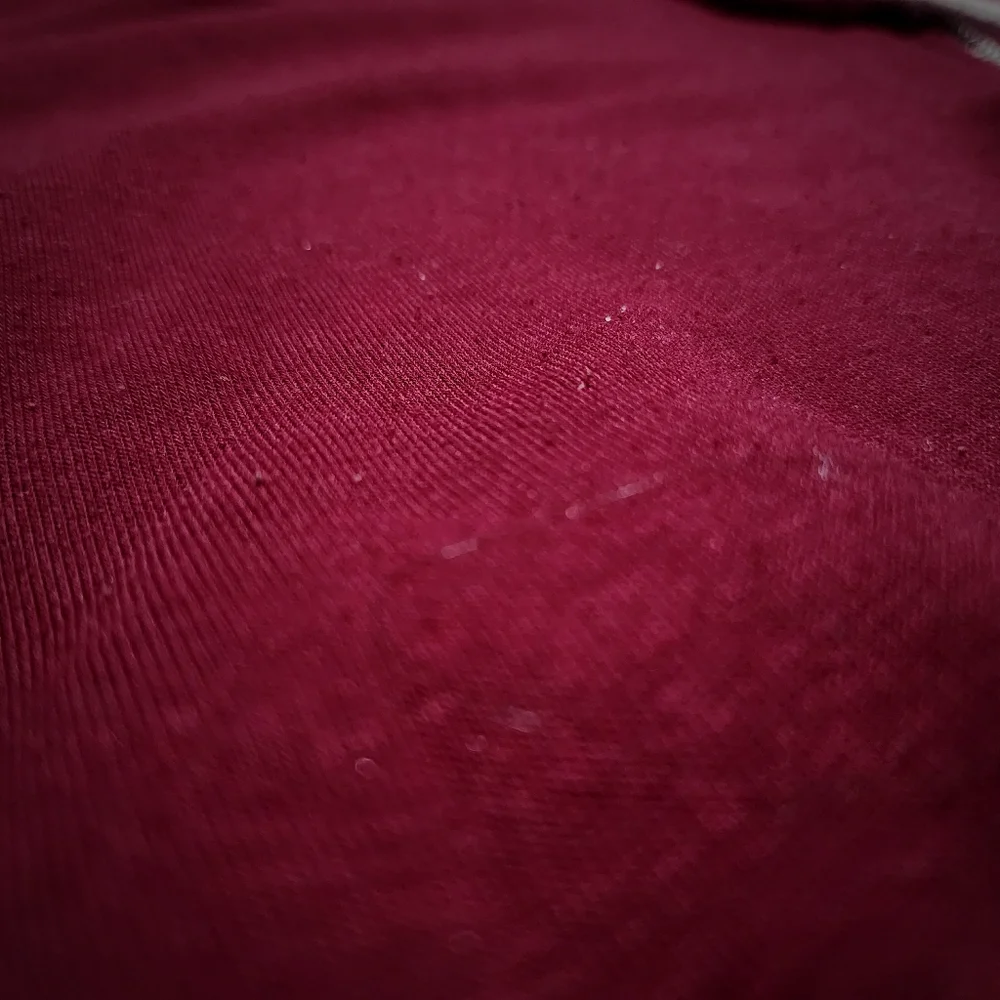 Forever 21 Maroon Crop Top Zipper Down Hoodie Sz Sm - Picture 3 of 5
